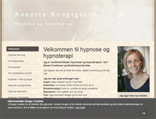 Tablet Screenshot of annettekongsgaard.dk
